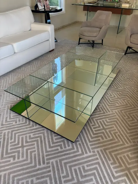 Mesa de centro em vidro sob medida - Prime Vidro Barretos